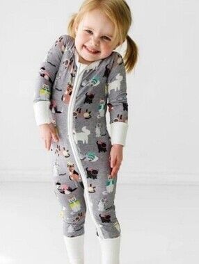 Little Sleepies Baby Cat Bamboo Pajamas Size Newborn
